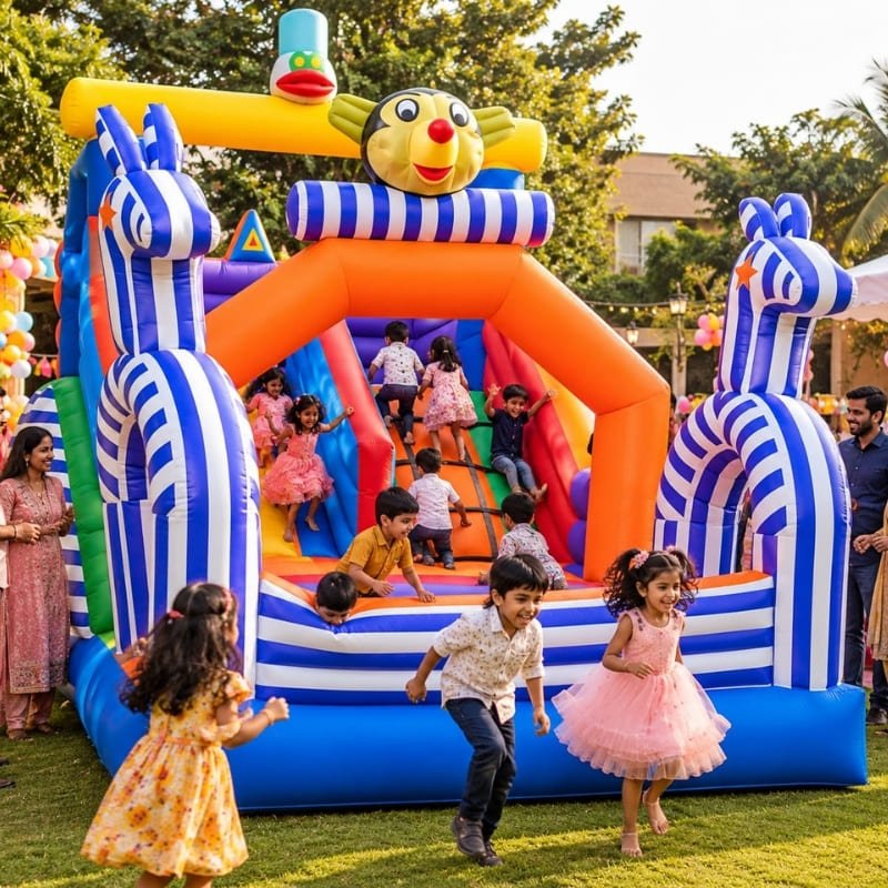 Bouncing Castle with Slide – Bouncy Castle on Rent
